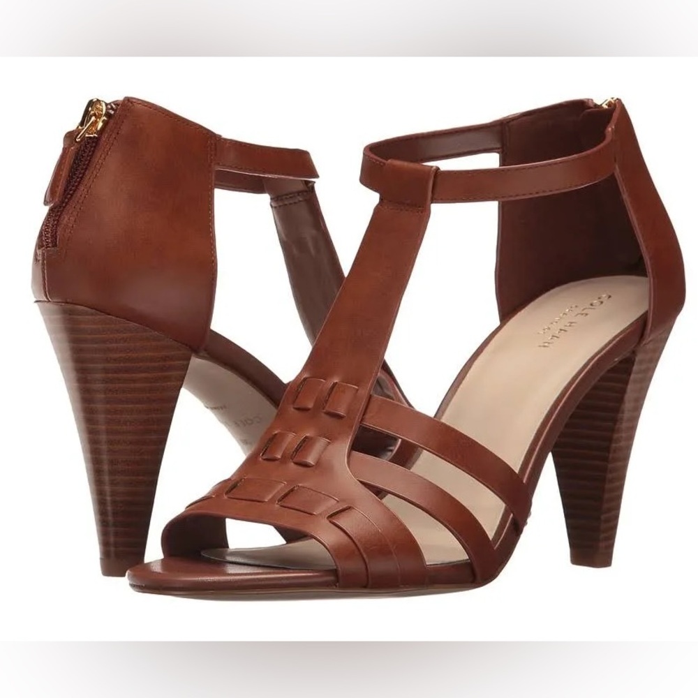 Cole Haan Cady High Sandal II Woodbury Open Toe Buckle Strap Heel  Women 10.5